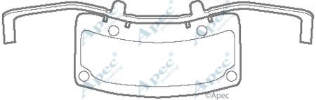 APEC BRAKING Tarvikesarja, jarrupala KIT1129